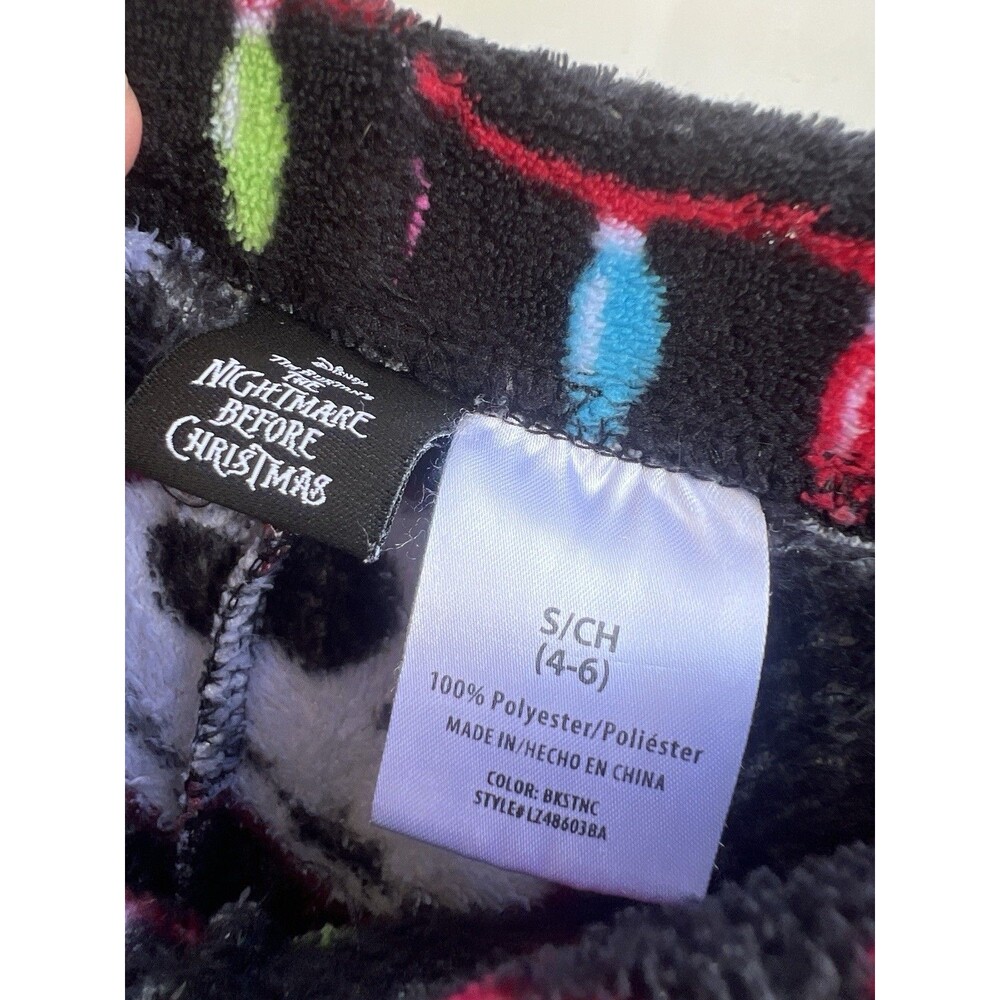 The Nightmare Before Christmas Womens Pajama Pants M Black Jack Skellington - Picture 2 of 3